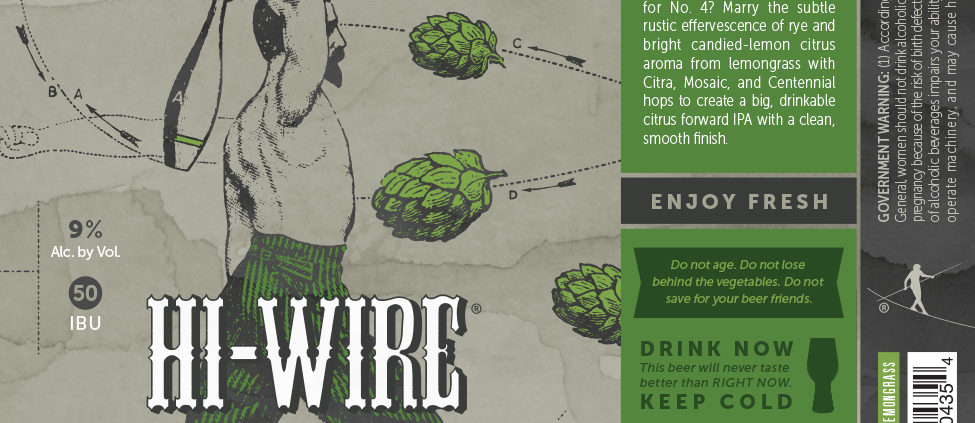 Imperial Rye IPA Brewed with Lemongrass