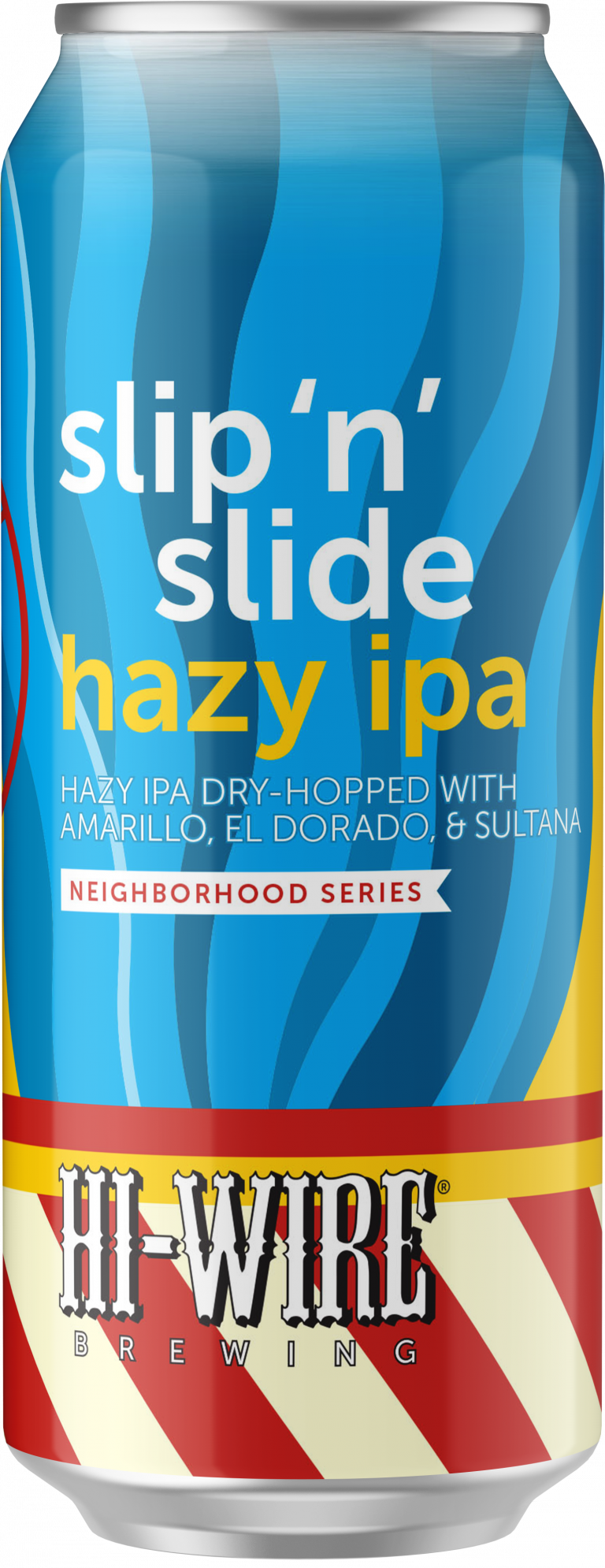 Slip 'N' Slide Hazy IPA by Hi-Wire Brewing Big Top Production Facility