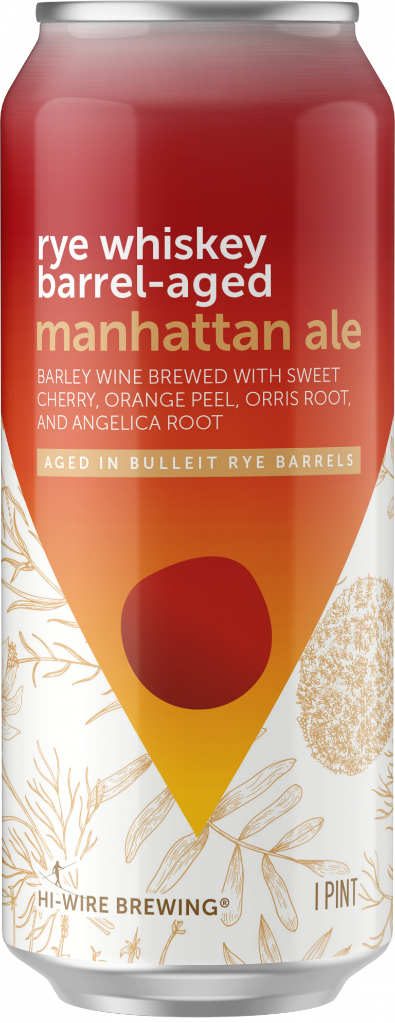 Rye Whiskey Barrel-Aged Manhattan Ale by Hi-Wire Brewing Big Top Production Facility