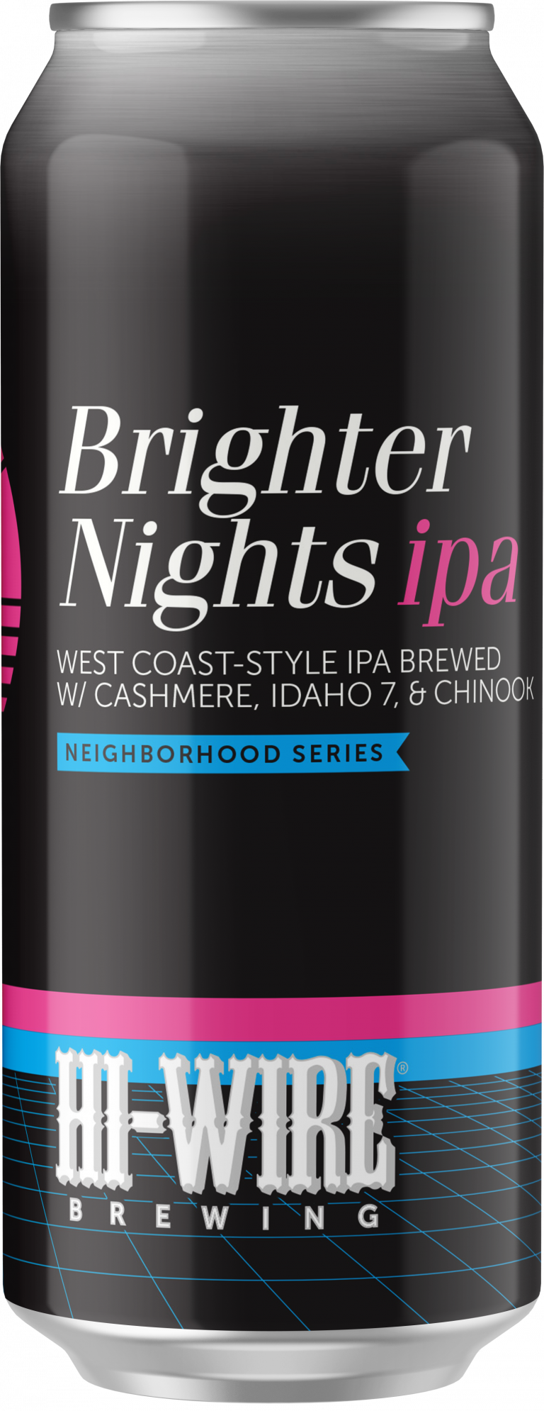 Brighter Nights IPA by Hi-Wire Brewing Big Top Production Facility