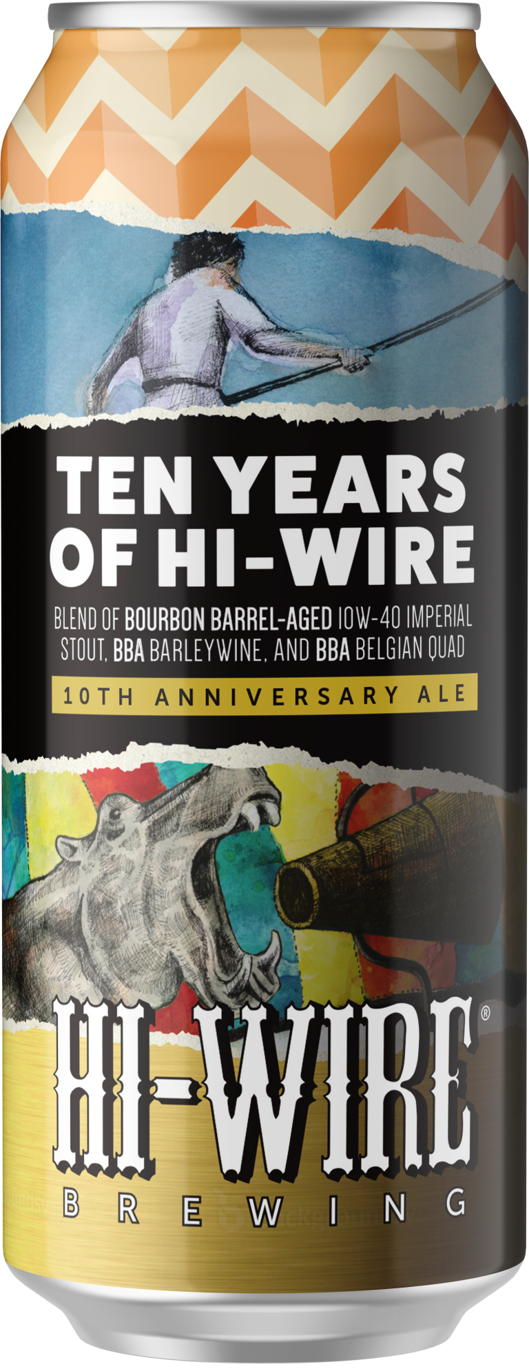 10th Anniversary Ale by Hi-Wire Brewing Big Top Production Facility