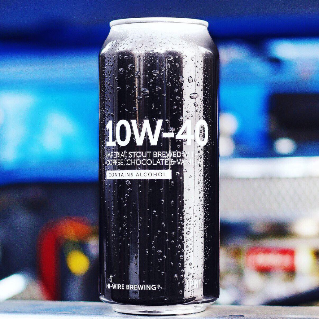Hi-wire brewing stout craft beer in NC