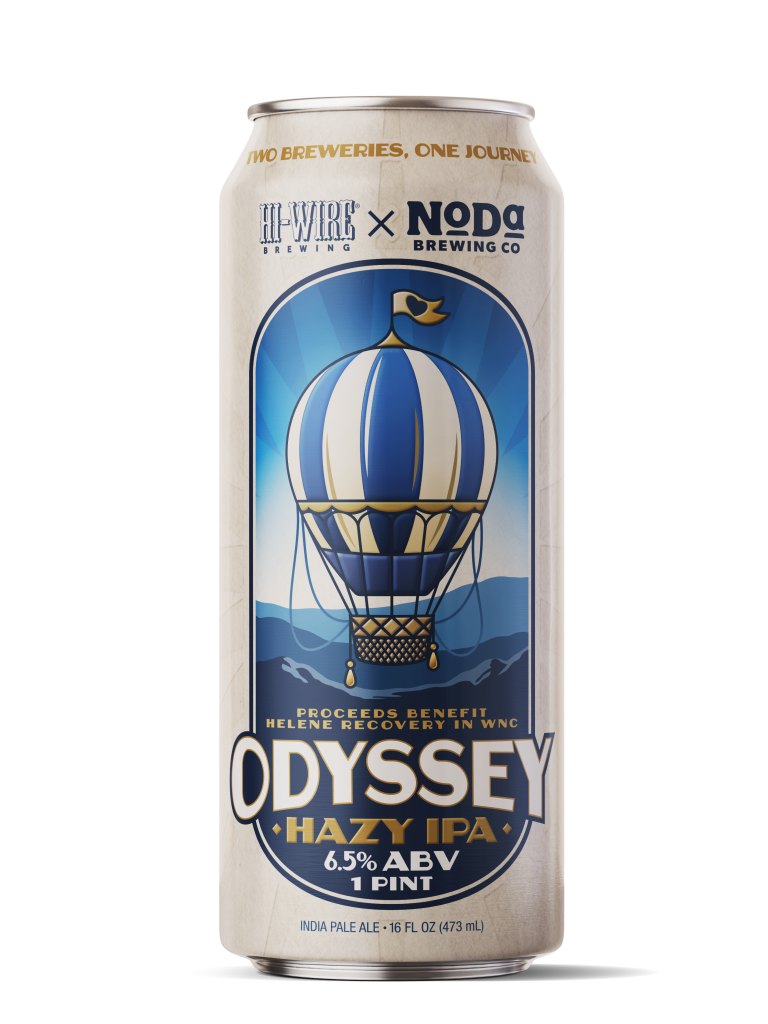 Odyssey IPA by Hi-Wire Brewing Big Top Production Facility