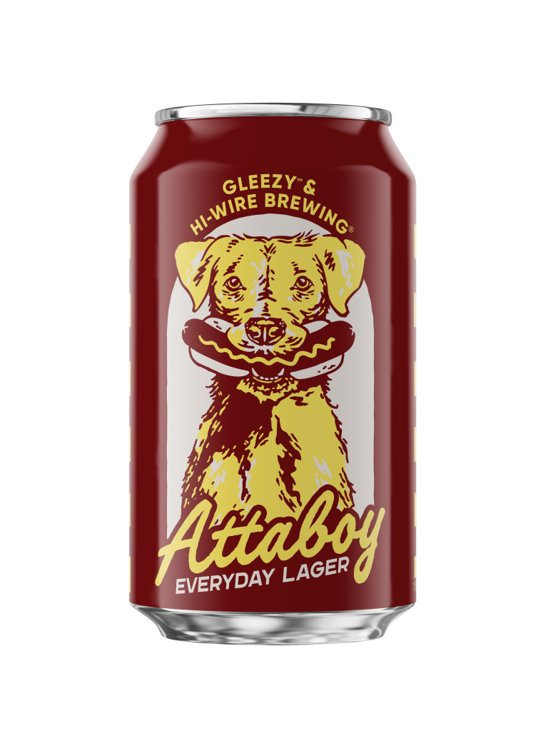 Attaboy Everyday Lager by Hi-Wire Brewing Big Top Production Facility