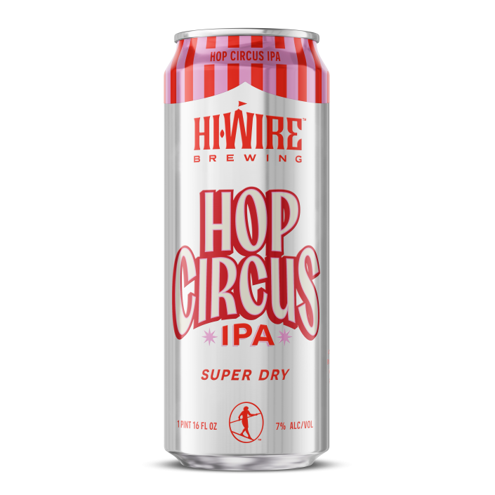 Hop Circus Super-Dry IPA by Hi-Wire Brewing Big Top Production Facility